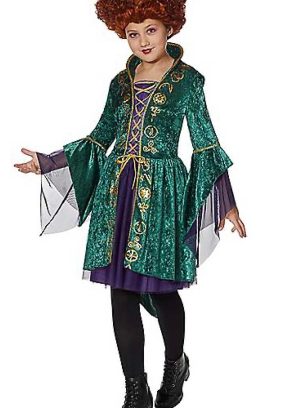 Winifred Sanderson costume dress from the Disney movie Hocus Pocus. Kids large